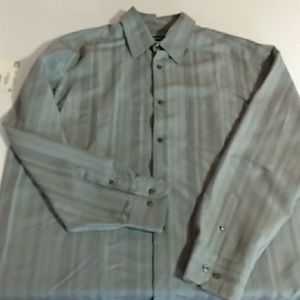 NWT Men's Claiborne Gray Large Tall Shirt